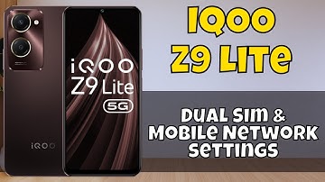 IQOO Z9 Lite Dual Sim & Mobile Network settings || How to set dual sim and network settings #iqoo