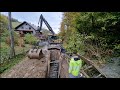 Excavation And Backfilling Of Sewer Pipes(Volvo EW160 Tiltrotator)