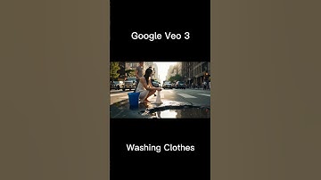 Google Veo 3 | Washing Clothes #google #veo3 #funny #AI #gemini
