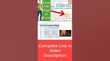 Flash Fill With Data Extraction from a single cell Example | Subscribe | Excel Tips & Tricks |