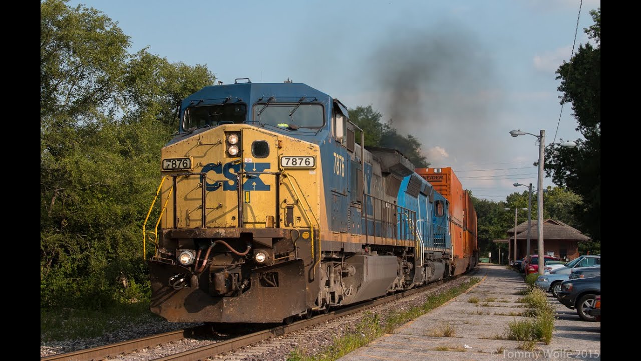 A Pair of Trains with Nice Locomotive Consists (August 14th, 2015)