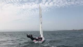 420 Upwind Technique: Sailing Flat & Fast in 12 Knots