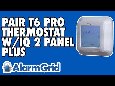 Pairing the Honeywell T6 Pro Thermostat with a Qolsys IQ Panel 2 Plus