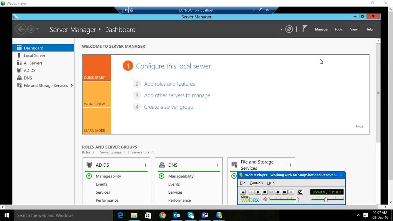 Recovering A Deleted User From Active Directory Using Active Directory