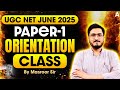 UGC NET JUNE 2025 | Paper-1 Orientation Class | Research Aptitude Essential Tips by Masroor Sir
