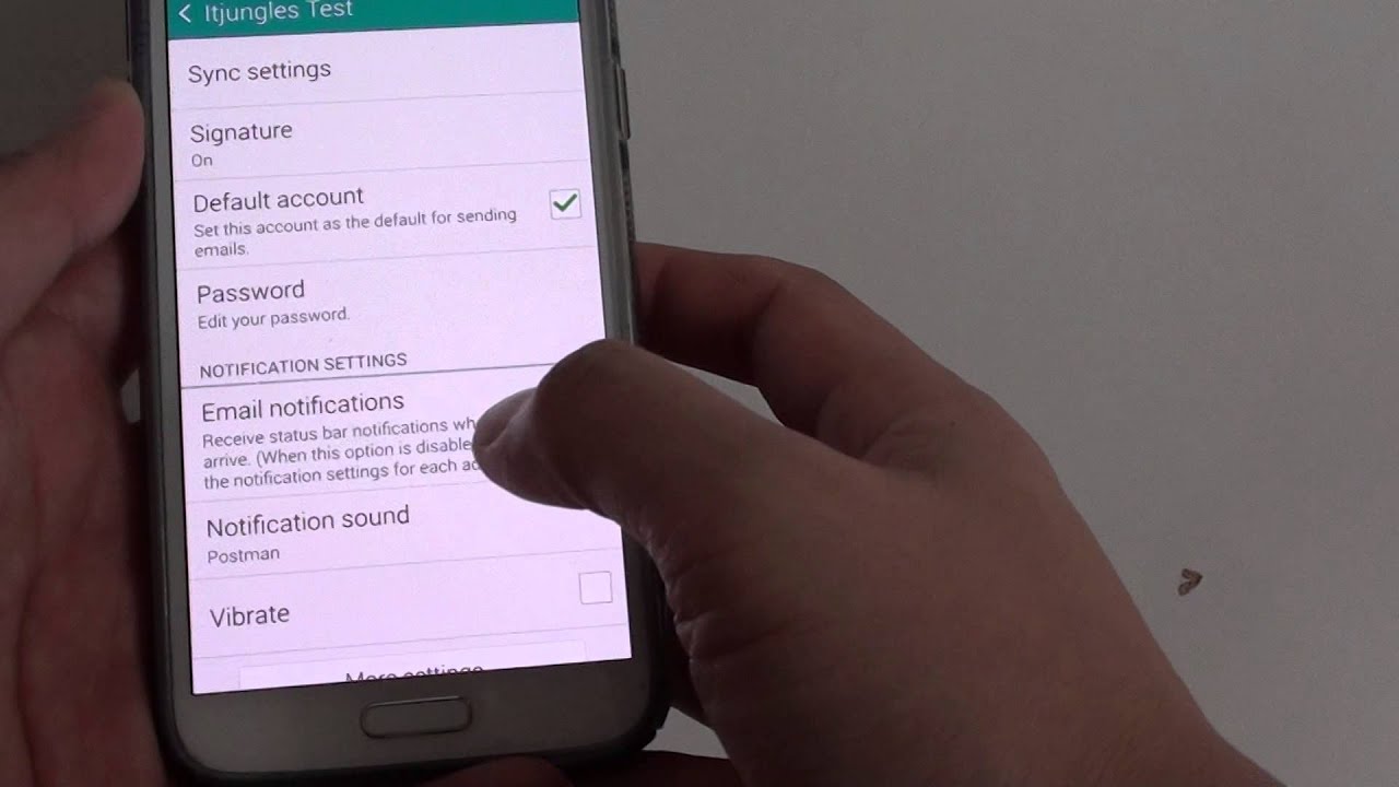 samsung galaxy s5 how to change your name in email youtube