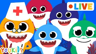 🔴  YouKids Nursery Rhymes | Baby Shark, Hickory Dickory Dock, Johny Johny Yes Papa and more