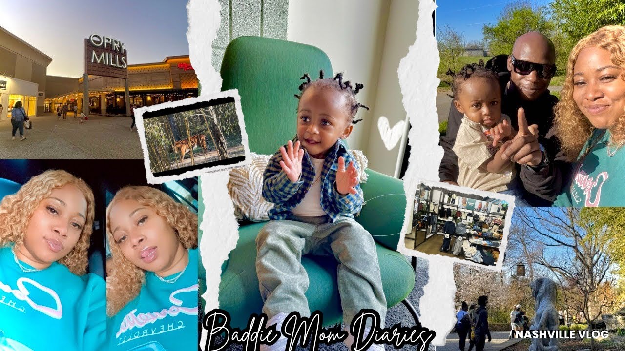 NASHVILLE VLOG| Spend the weekend with us, Nashville Zoo, Shopping + More |Baddie Mom Diaries ep. 6