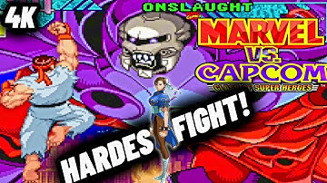 RYU/CHUNLI VS ONSLAUGHT (MARVEL VS CAPCOM CLASH OF SUPER HEROES) IN 4K