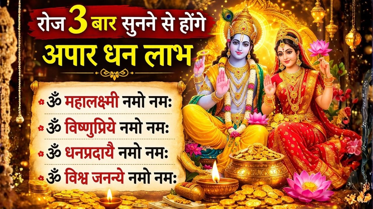 Powerful Lakshmi Mantra for Money | Om Shreem Mahalakshmyai Namah | Remove Financial Blocks