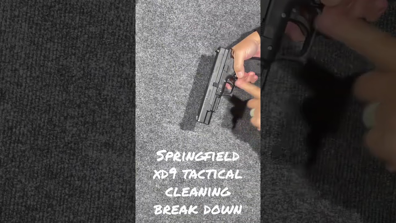 FIRST TIME IDPA - XD9 Tactical Springfield breakdown for cleaning.