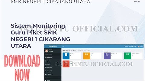 APLIKASI MONITORING GURU PIKET | PHP | CODEIGNITER |. DOWNLOAD SOURCE CODE