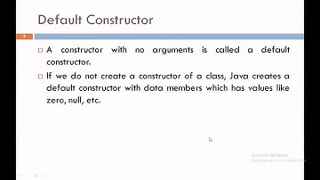 Constructor in Java | JAVA | 3350703 | Kadi Sarva Vishwavidyalaya