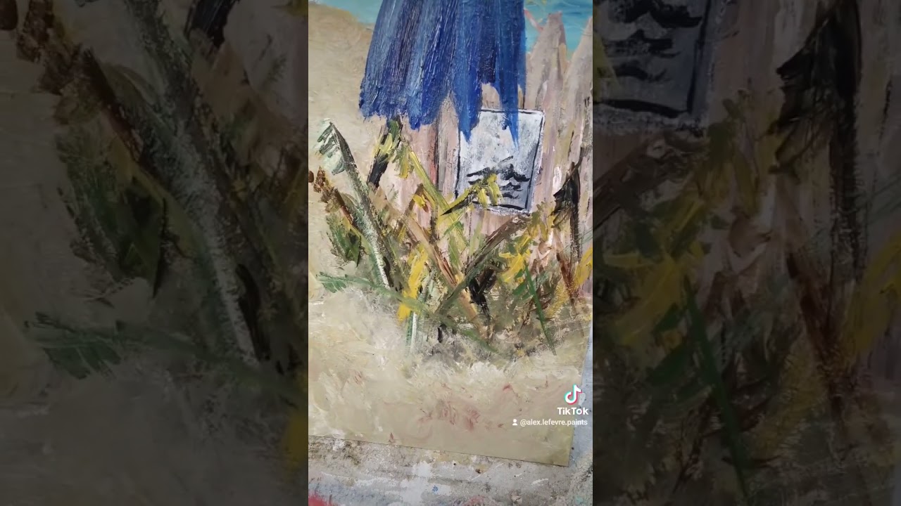 Painting some beach grass