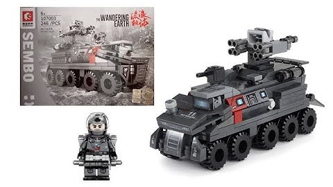 SEMBO BLOCK THE WANDERING EARTH MILITARY TRUCK 107003 (Unboxing & Speed Build)