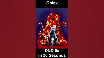 DnD 5e: Oblex in 30 seconds or less! #DND30Seconds #DND #DND30Secs #DungeonsandDragons #DND5e