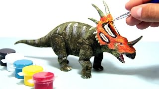 Dinosaur toy painting with watercolors | Dinosaurio de juguete para pintar con acuarelas - 6/6 screenshot 3