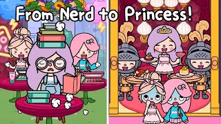 From Nerd to Princess! 🥺💓👑 Sad Story | Toca Life Story | Toca Boca