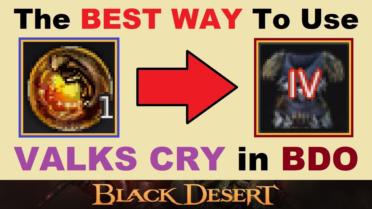 The *BEST WAY* to use VALKS CRY in BDO!.. (Black