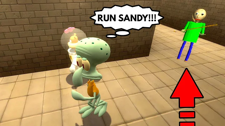 Sandy And Squidward Needs To Escape Baldi's School...