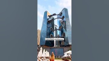 Train passing through Hotel I Christmas Architecture 🎄 I Form Follows Function #shorts #christmas