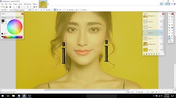 Minimalist photo trace using only letter "i"