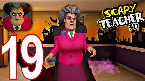 Scary Teacher 3D Mobile - Gameplay Walkthrough Part 19 (New Level - Vampire Mood) (iOS, Android)