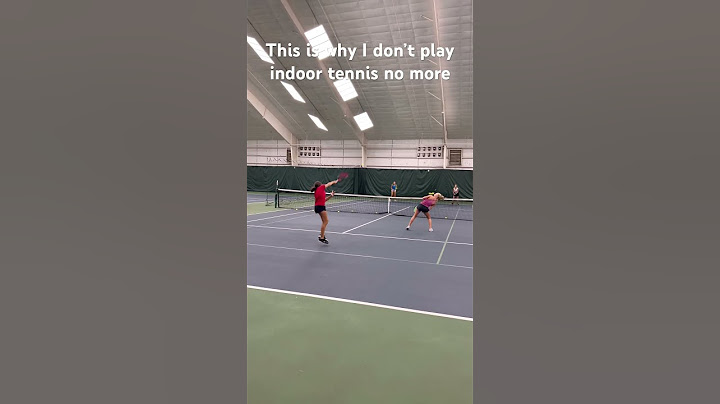Inilah alasan mengapa saya tidak bermain tenis dalam ruangan lagi