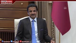 Erdoğan, Katar Emiri Temim Ile Görüştü