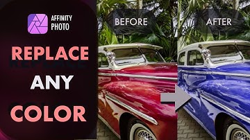 AFFINITY PHOTO: HOW TO REPLACE ANY COLOR WITH TWO TOOLS! WHICH IS BEST?