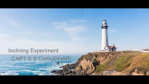 Inclining Experiment