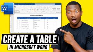 How to Create a Table in Microsoft Word | Easy Step-by-Step Tutorial 2026