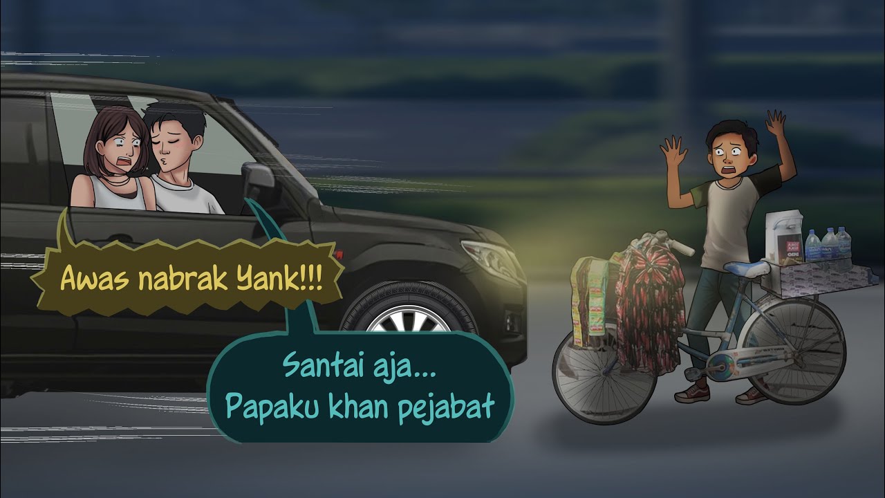 Bocah Penjual Es Teh & Anak Pejabat #HORORMISTERI | Kartun Hantu, Animasi Horror