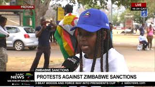Protest against sanctions on Zimbabwe | Sipho Stuurman reports