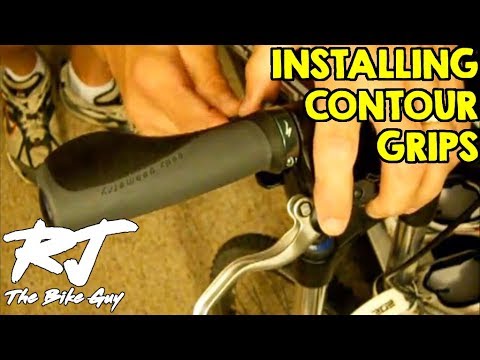 How To Install Contour Grips On A Mountain Bike - YouTube