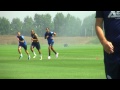 RIO FERDINAND'S FIRST QPR TRAINING SESSION