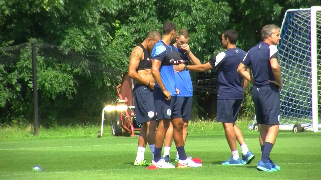 Rio Ferdinand S First Qpr Training Session Youtube