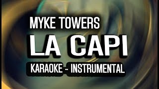 Myke Towers - LA CAPI (KARAOKE - INSTRUMENTAL)