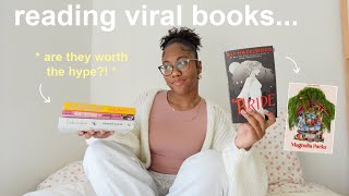 READING VIRAL TIK TOK BOOKS FOR A WEEK ⭐️ are they worth the hype?  (spoiler free reading vlog)