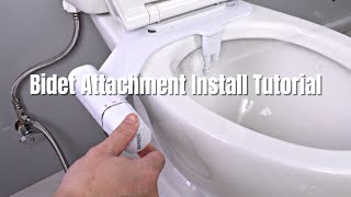 DIY Install Tutorial - How to Install Hibbent Toilet Seat Bidet Attachment EB080 + How to Use