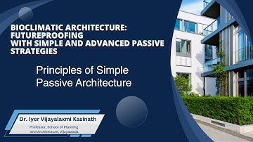 Principles of Simple Passive Architecture
