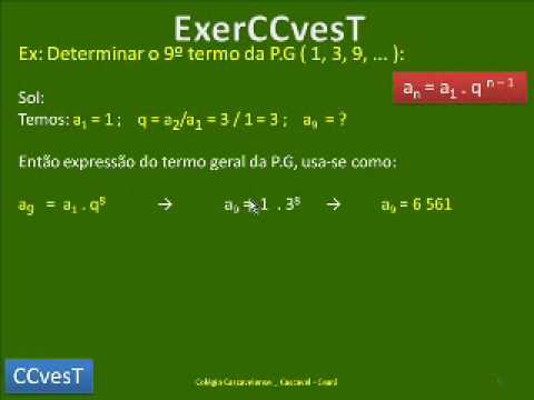 PROGRESSÕES GEOMÉTRICA - PG - PARTE 1 DE 4 - FÁCIL FÁCIL - PASSO A ...