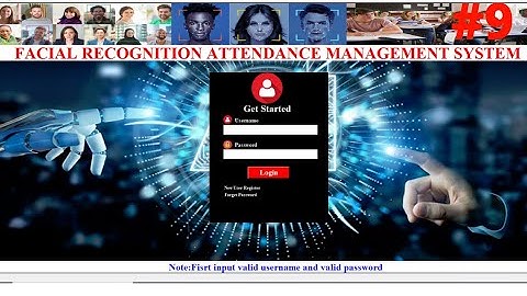 9/9 - Final Part Advance Face Recognition Student Attendance System Project in Python OpenCV