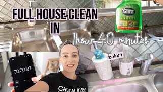 FULL HOUSE CLEAN IN UNDER 2 HOURS