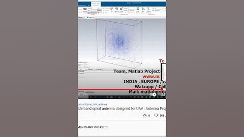 CST simulation of a wide band spiral antenna designed for UAV