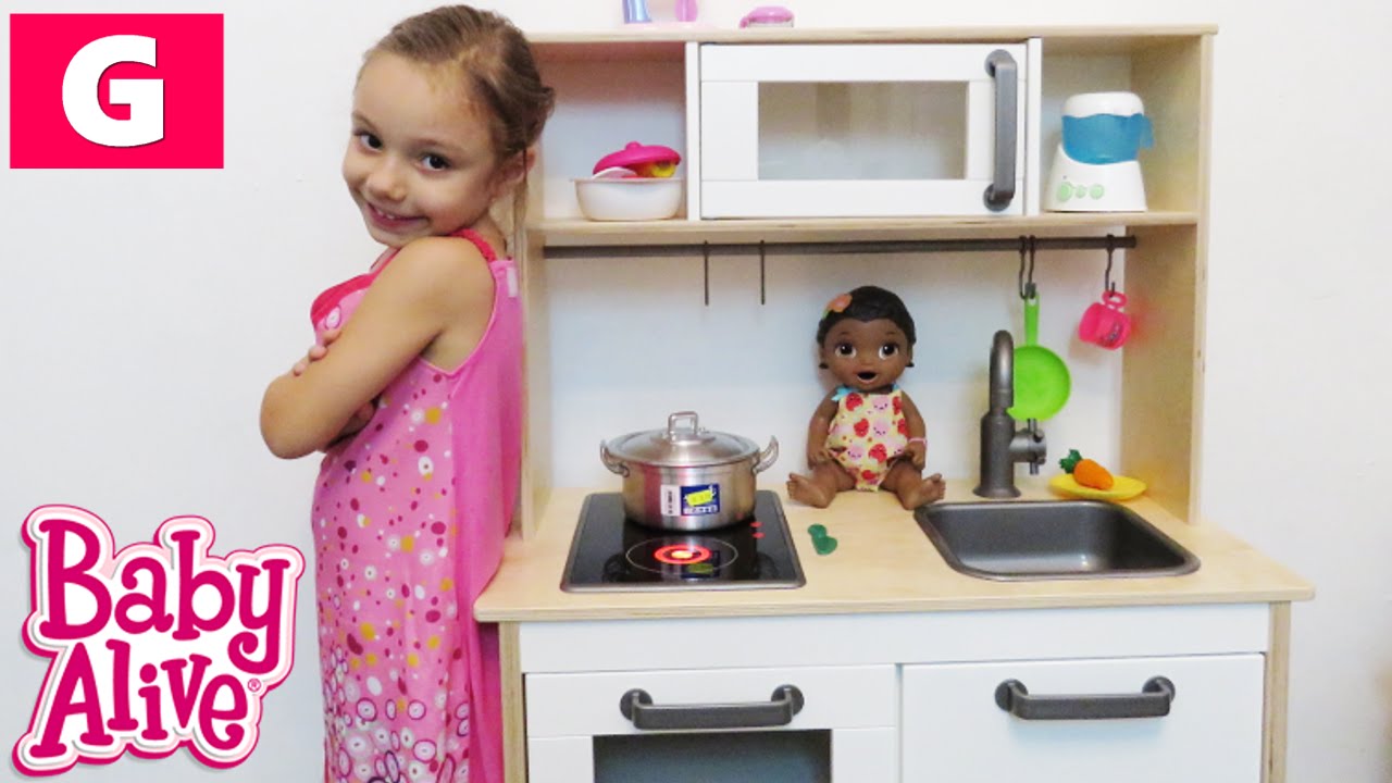 Baby Alive Brincando De Cozinha E Comidinha Com Minha Boneca Baby Alive Brincando De Cozinha E Comidinha Com Minha Boneca