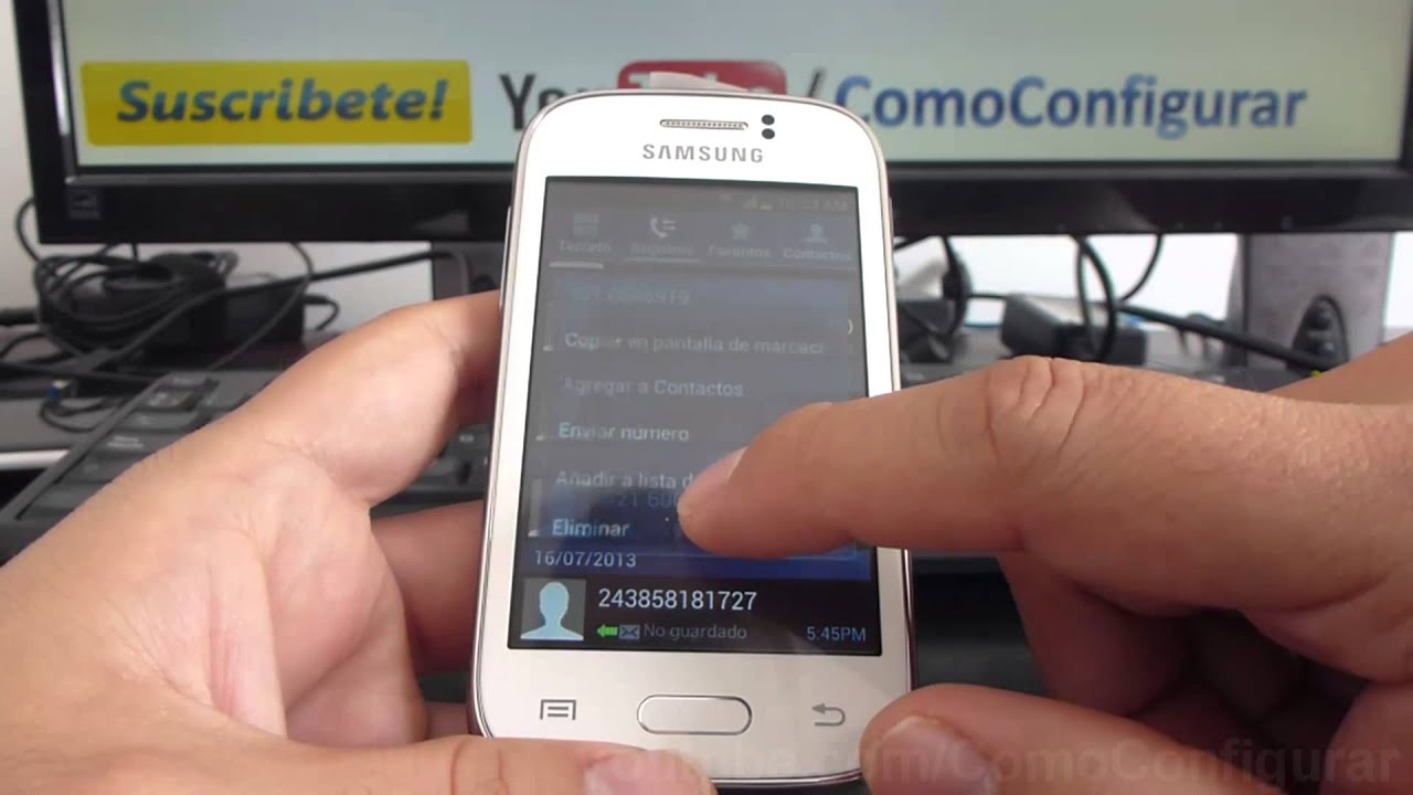 como eliminar registros de llamadas samsung galaxy young registros de llamadas