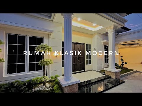 Rumah klasik modern 1 lantai | american classic house