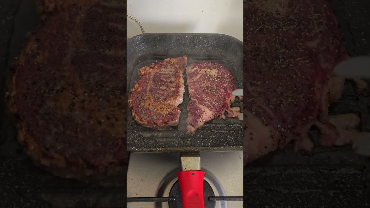 Ribeye Steaks on the Stove Grill by @RealVidas | Subscribe and visit my channel now for more!