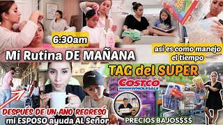 Mi Rutina de MAÑANA☀️HASTA EL ANOCHECER| Como le hago CON 3 Niños | TAG DEL SÚPERMERCADO EN COSTCO